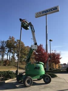 sign installation